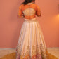 Kesariya Aabha Lehenga
