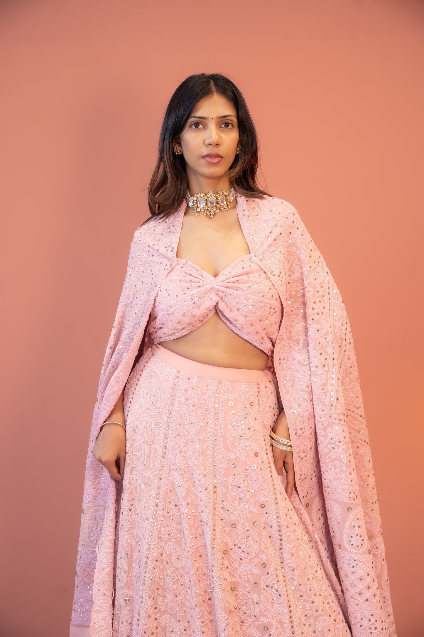 Blush Nazm Lehenga