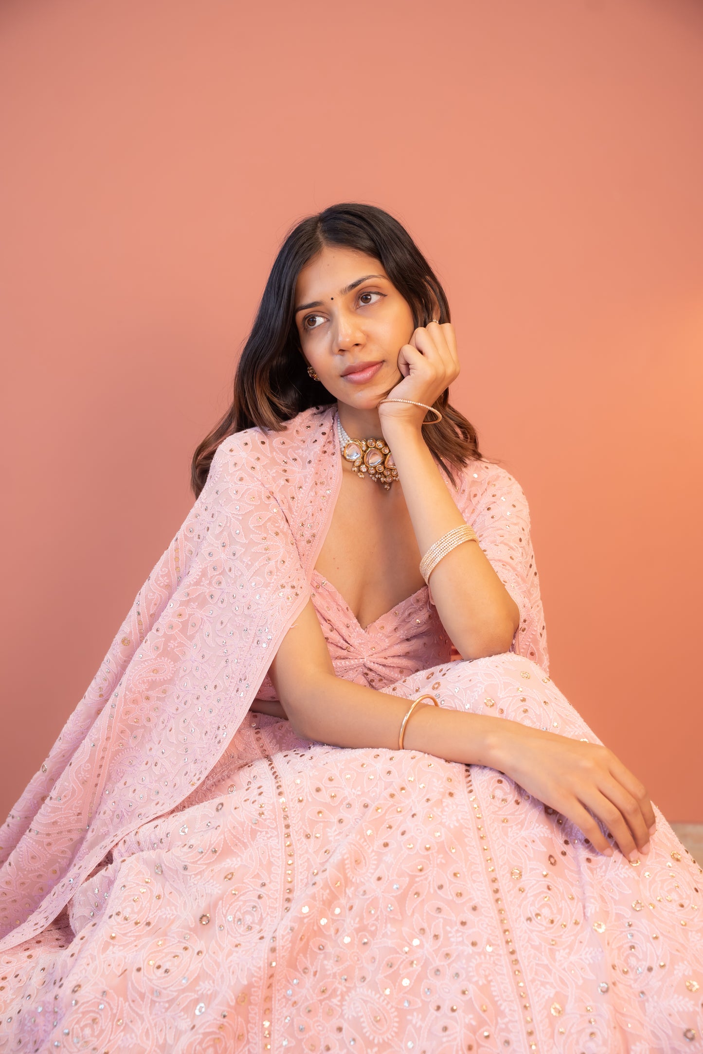 Blush Nazm Lehenga