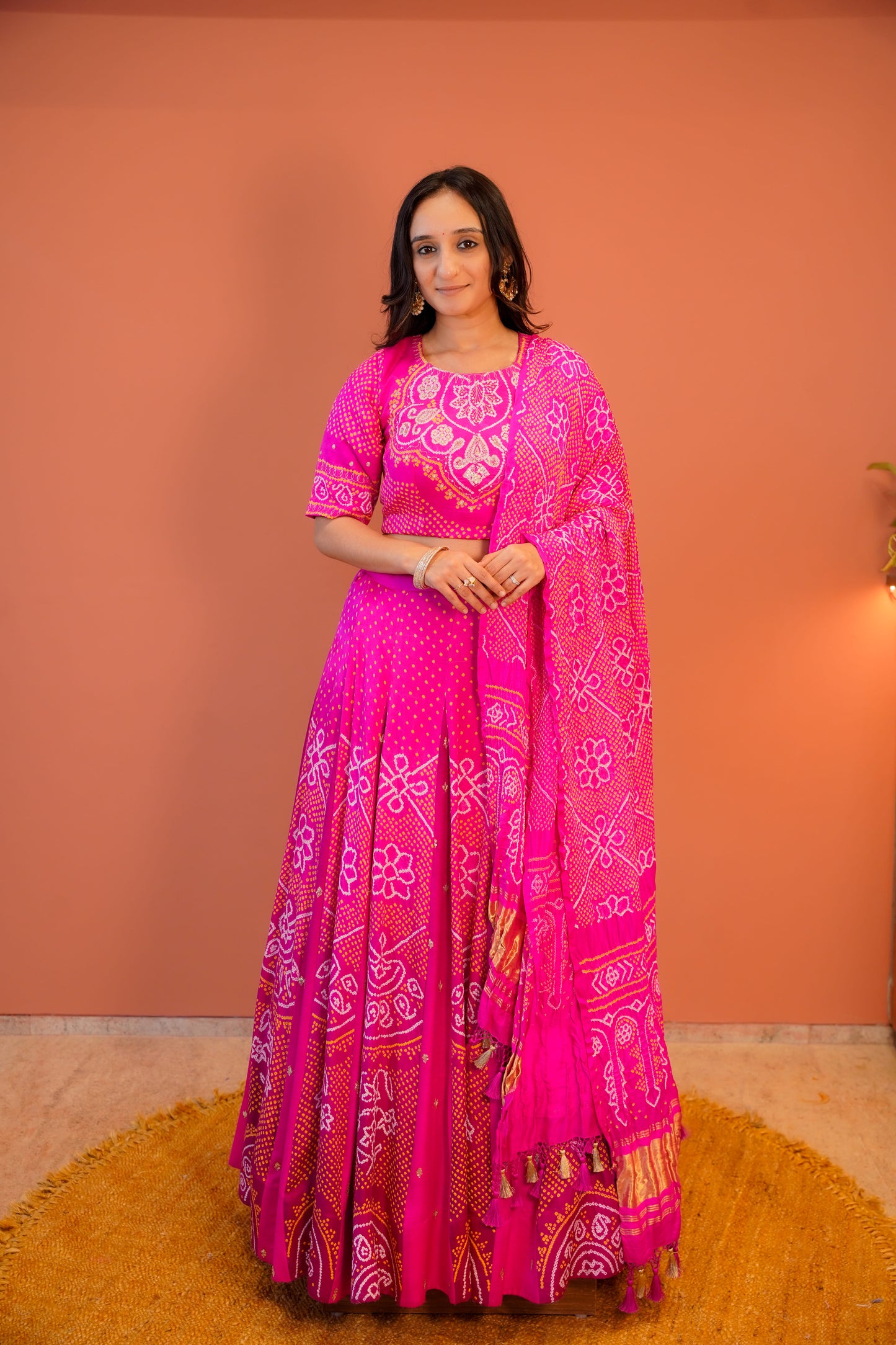 Gulabi Raas Lehenga