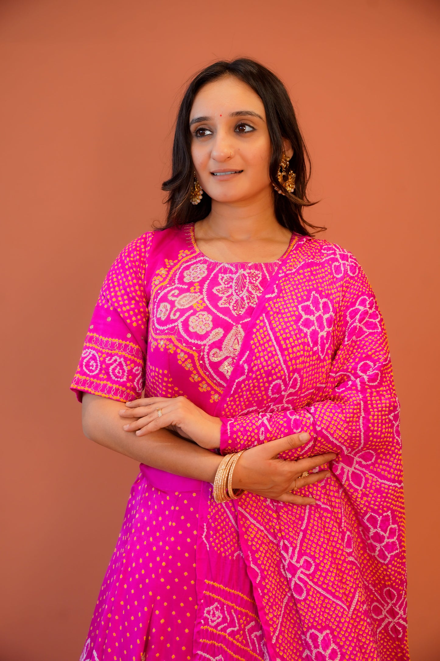 Gulabi Raas Lehenga