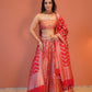 Red Patola Lehenga