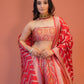 Red Patola Lehenga