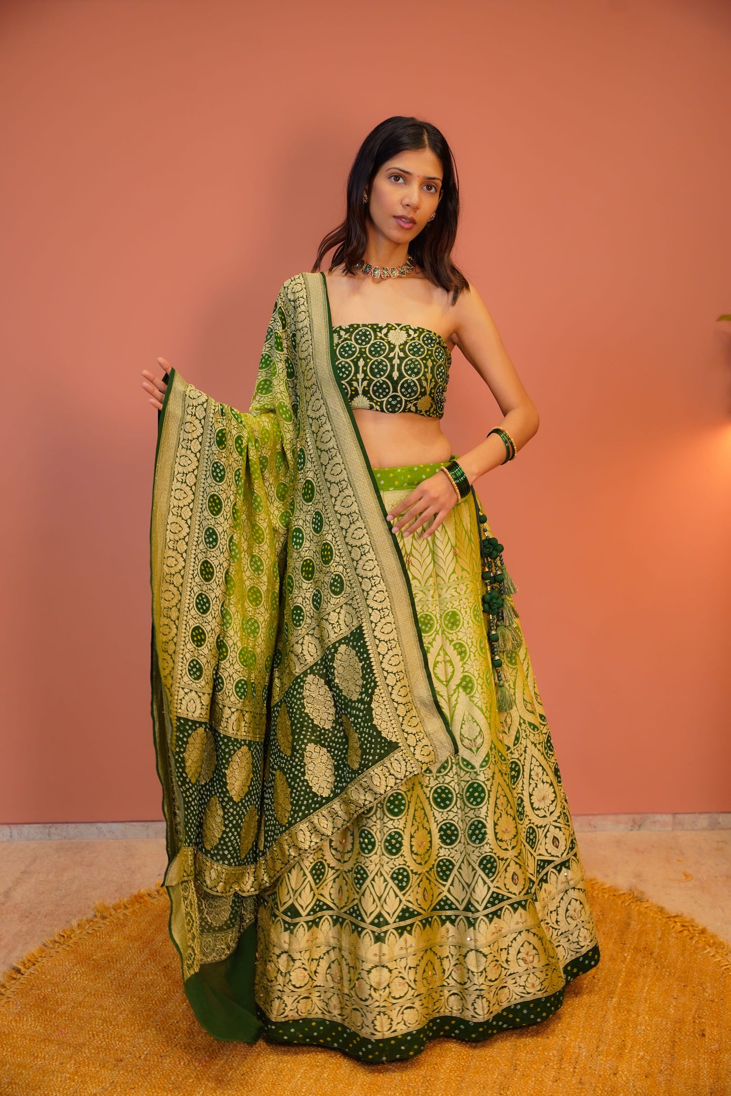 Mehendi Mahal Lehenga