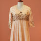 Peach Gulbahar anarkali