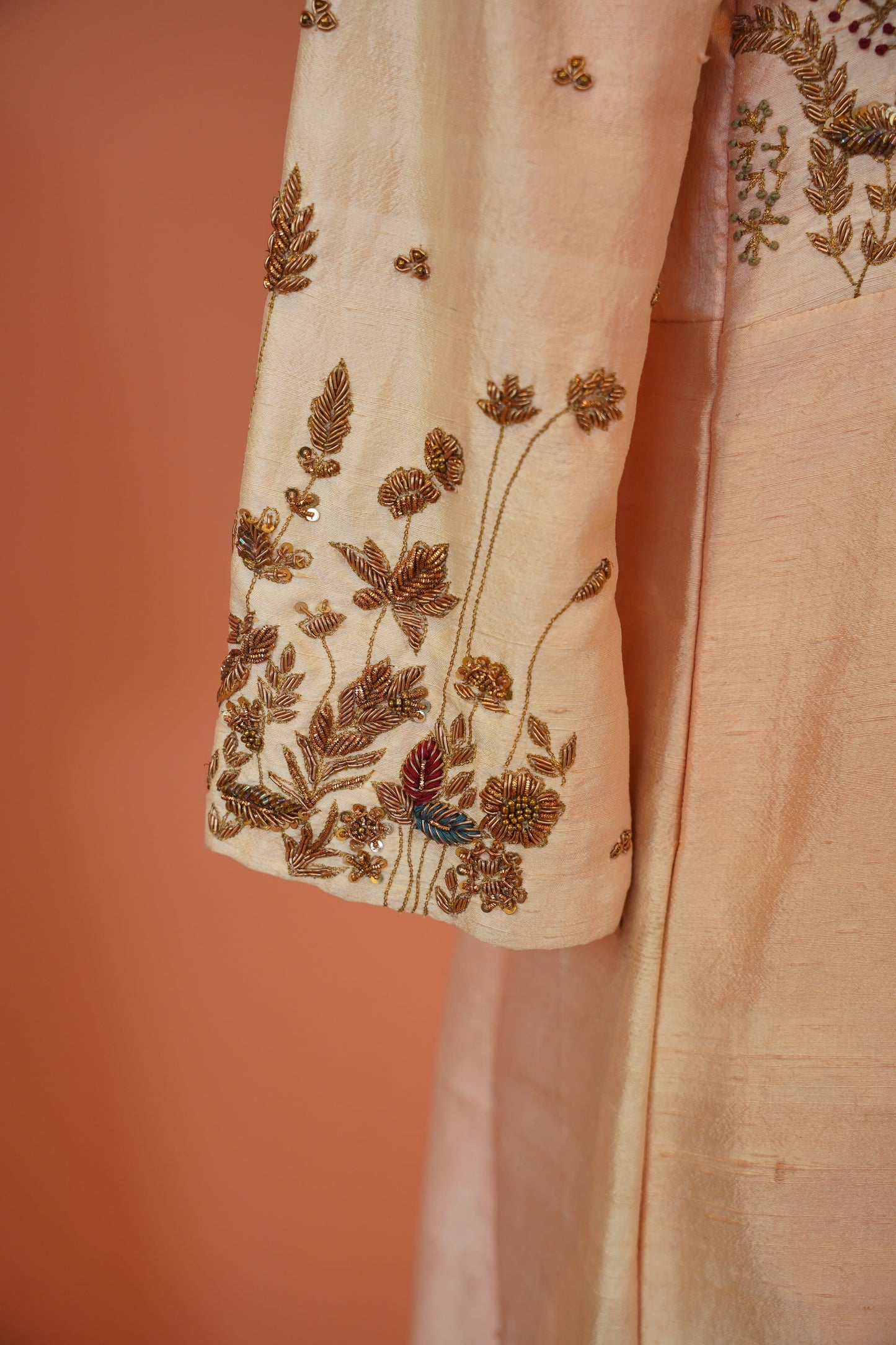 Peach Gulbahar anarkali