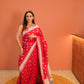 Laal Phool Banarasi Saree