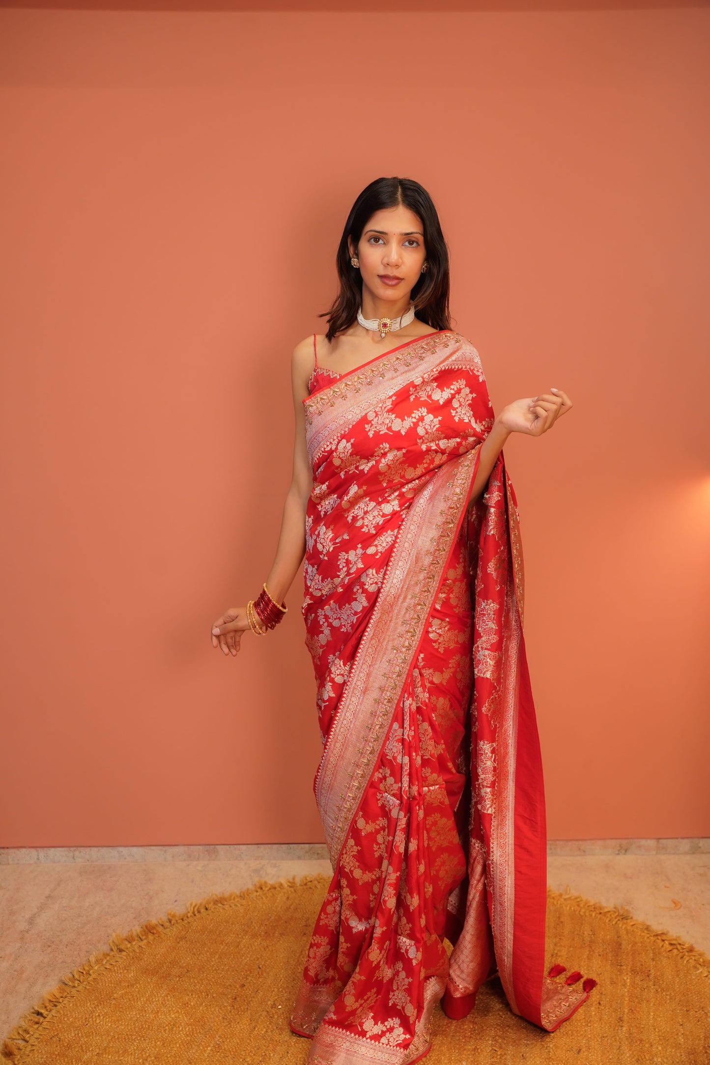 Laal Zari Banarasi Saree
