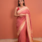 Gulabi Shahi bandhez Saree