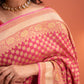 Gulabi Shahi bandhez Saree