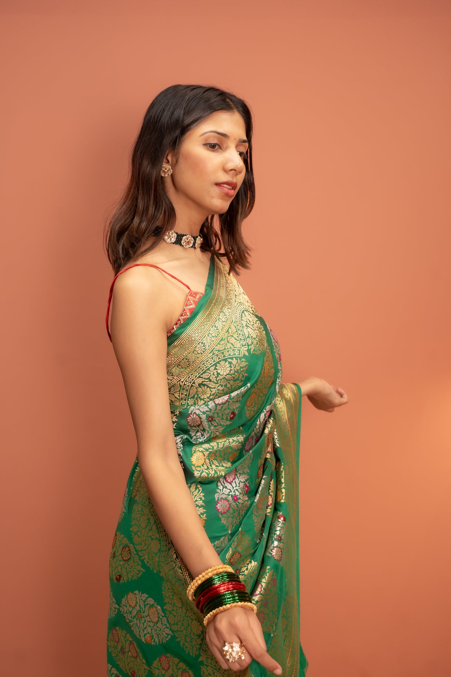 Hara Sona Banarasi Saree