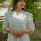 Noor Jamdani puff Sleeve Dress