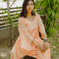 Surkh Peach Jamdani Co-ord Set