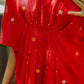 Laal mehfil kaftan style dress