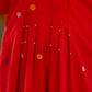 Laal mehfil kaftan style dress