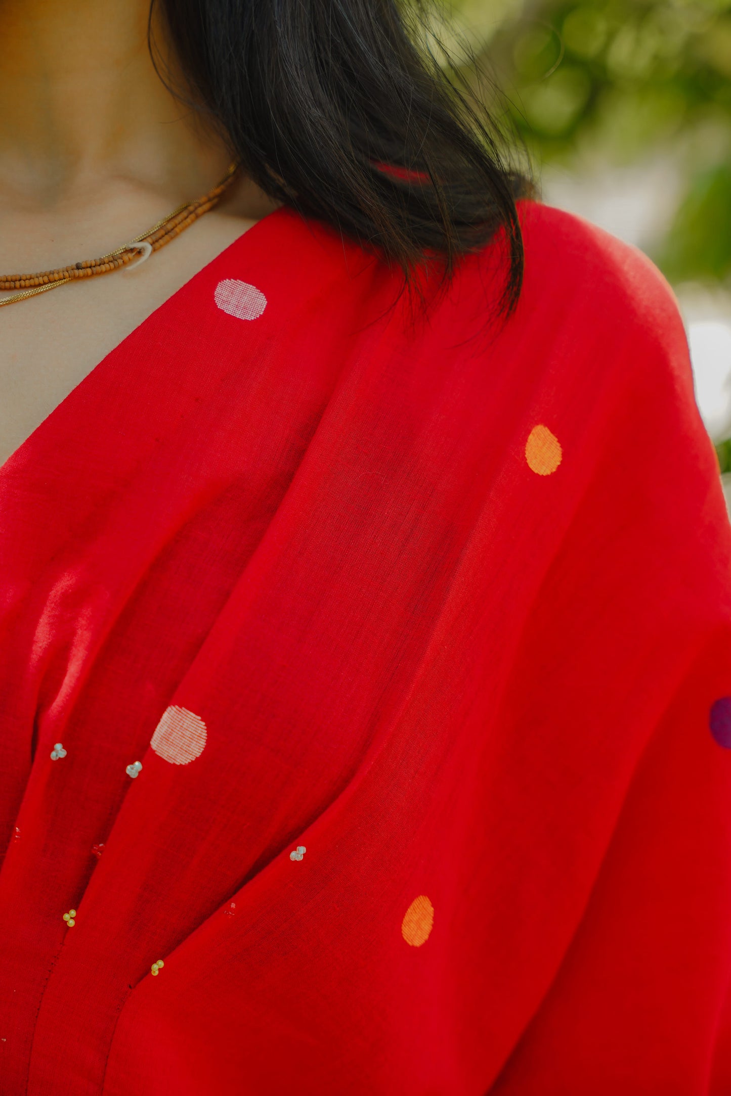 Laal mehfil kaftan style dress