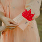 Amber peach jamdani dress