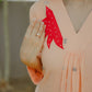 Amber peach jamdani dress