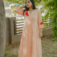 Amber peach jamdani dress