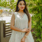 Sufi white jamdani co-ord set