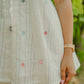 Sufi white jamdani co-ord set