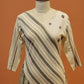 Striped Khadi Panel Dress
