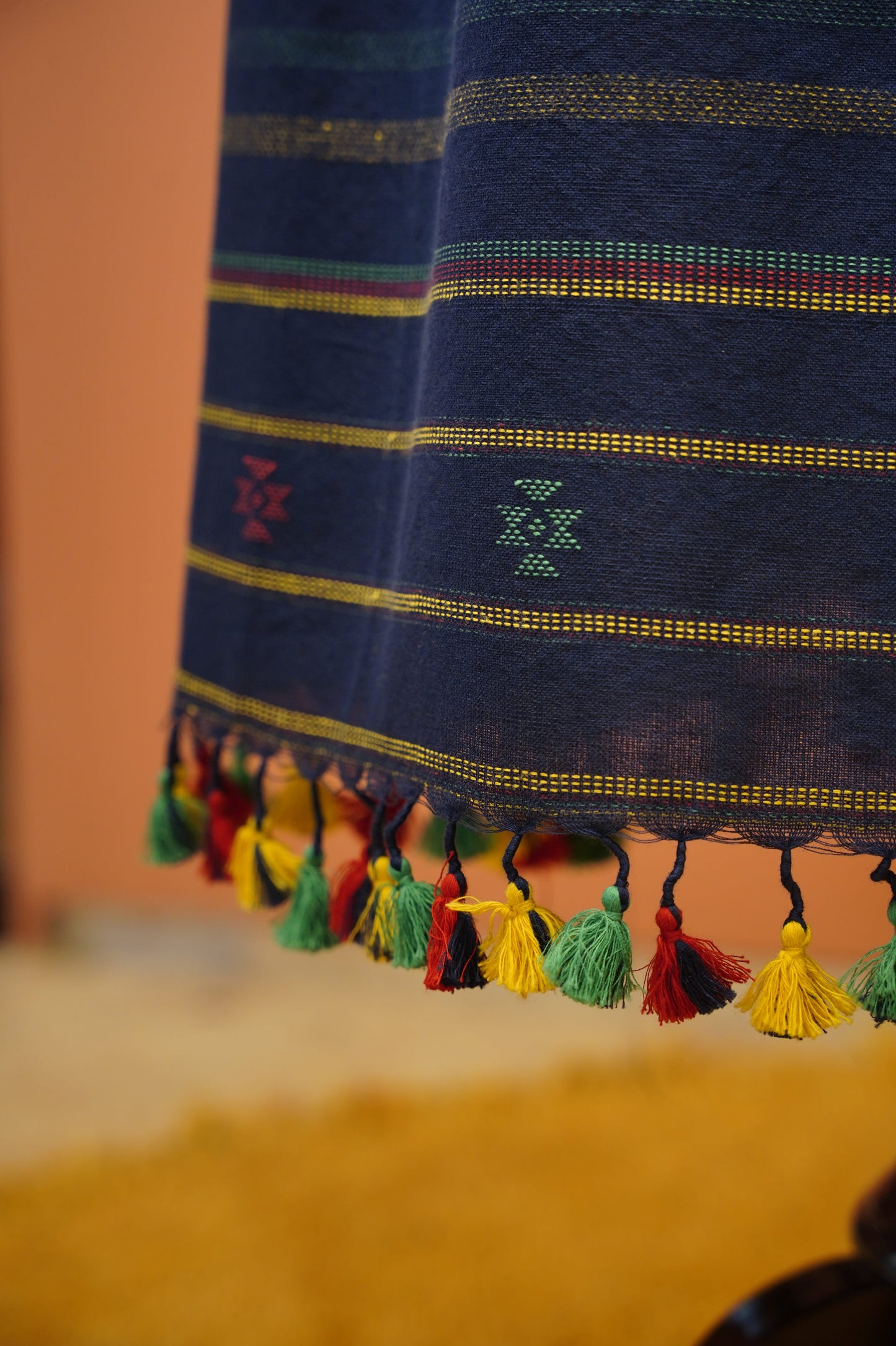 Blue Tassel Handloom Dress