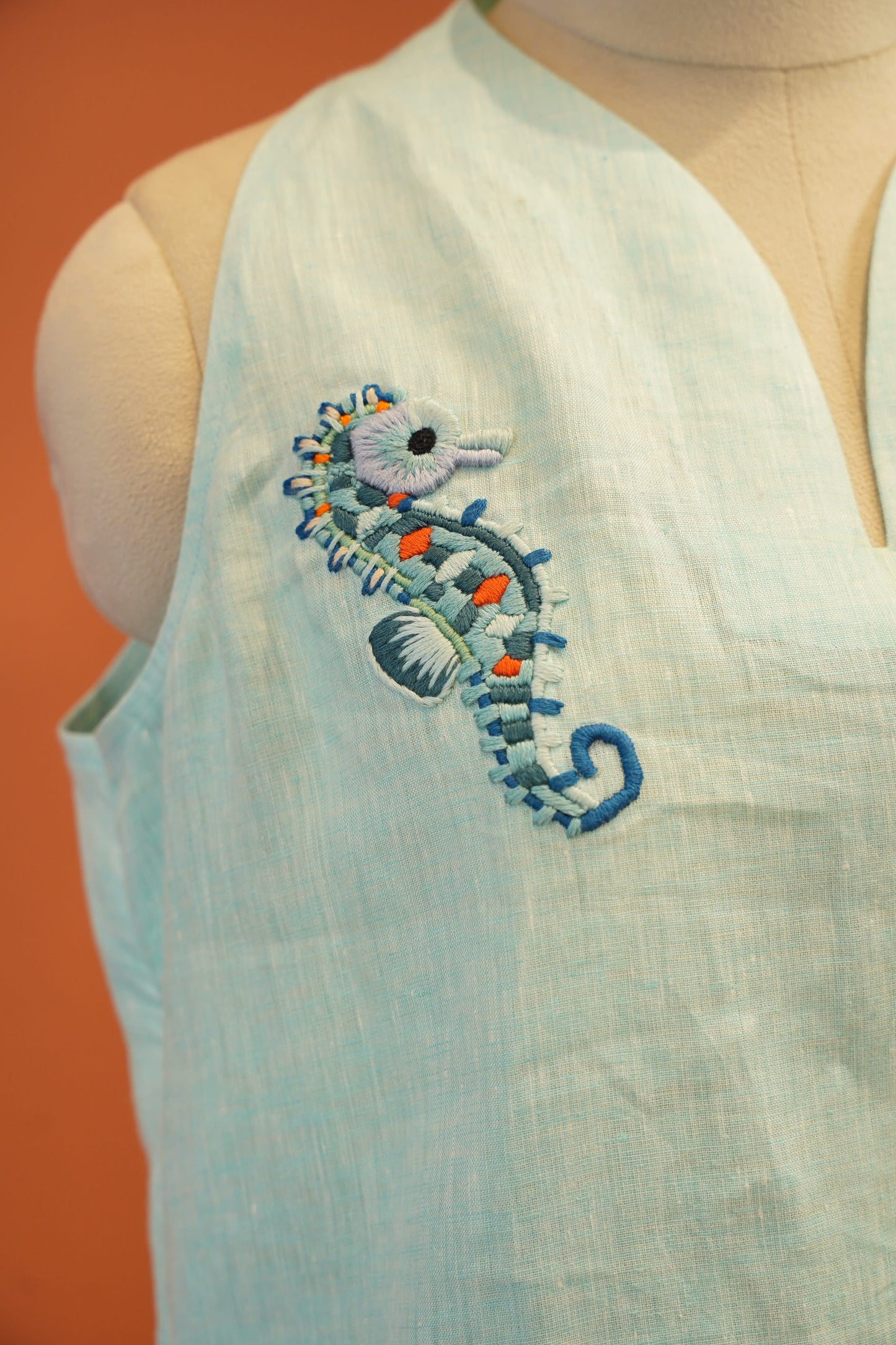Aqua Linen Co-ord Set