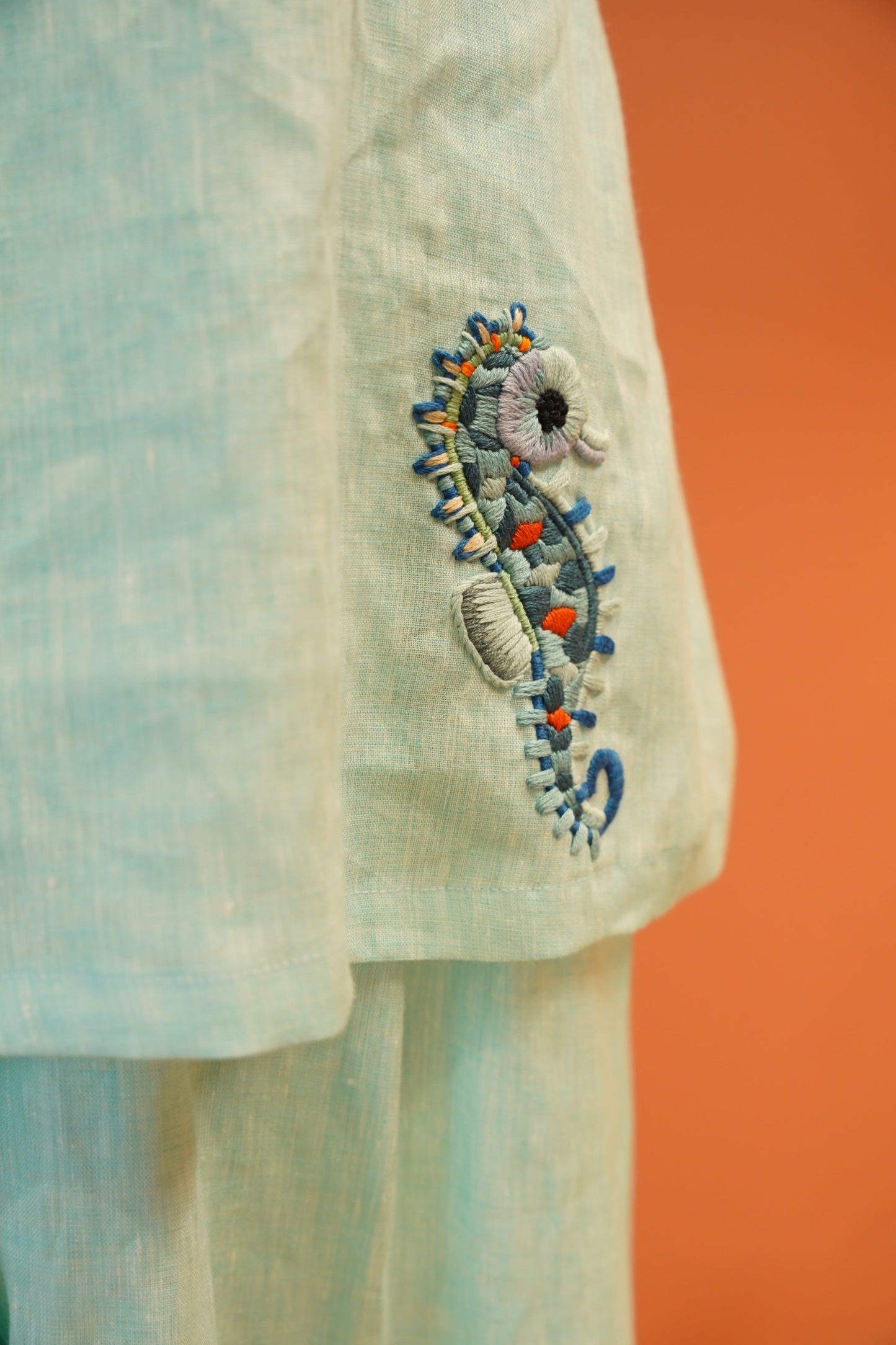 Aqua Linen Co-ord Set