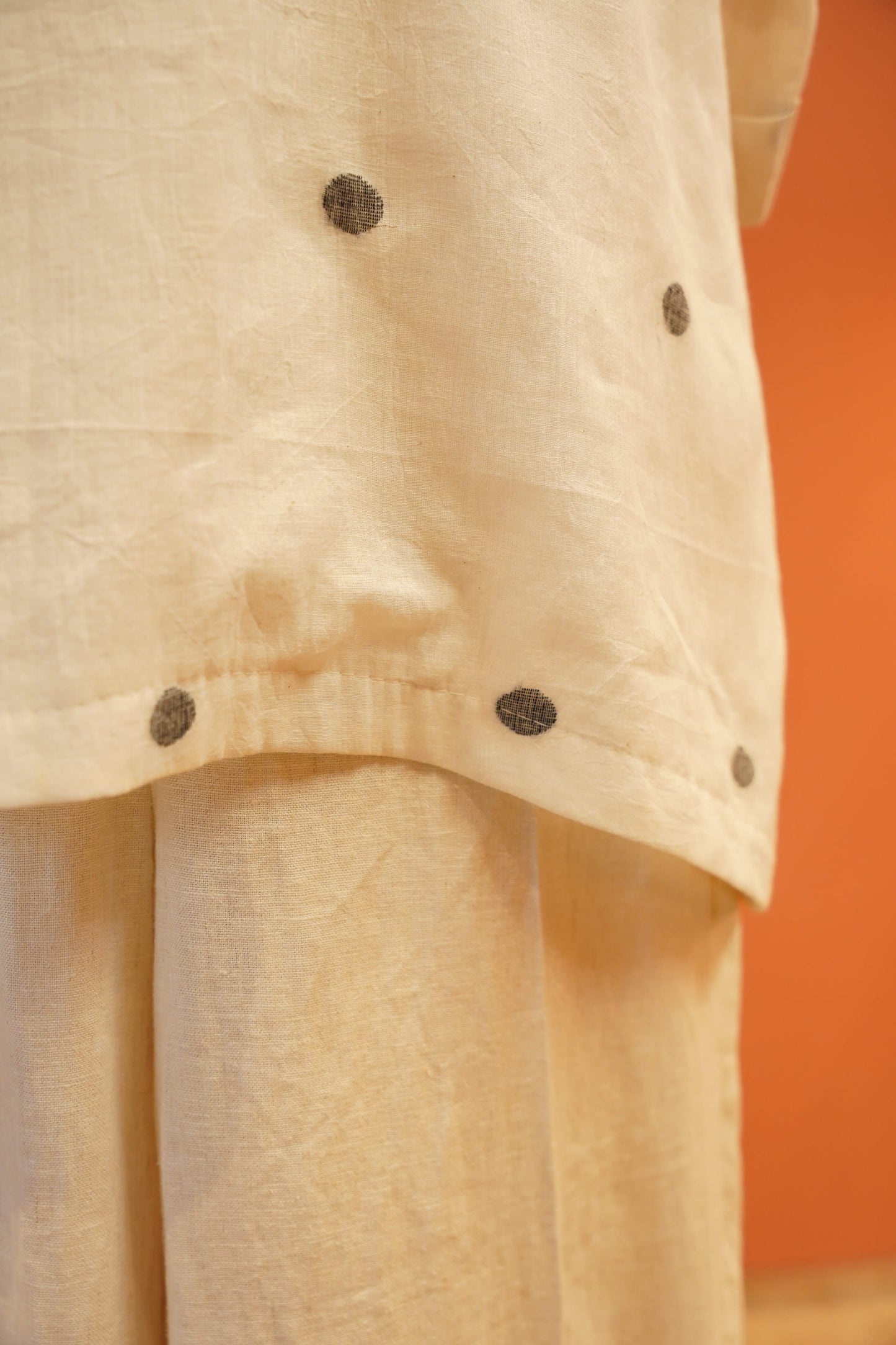 Ivory Dot Jamdani Co-ord Set