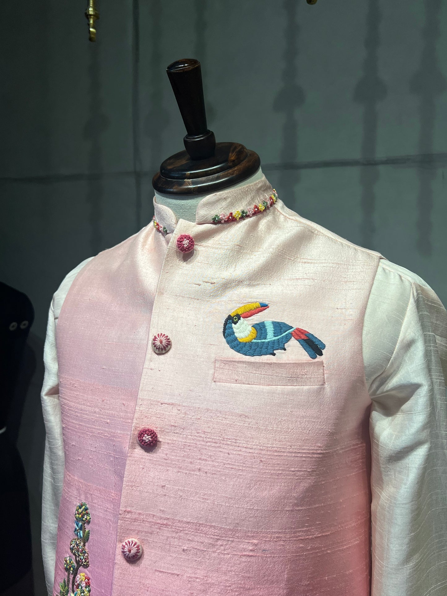 Pink Parsi Heritage Jacket