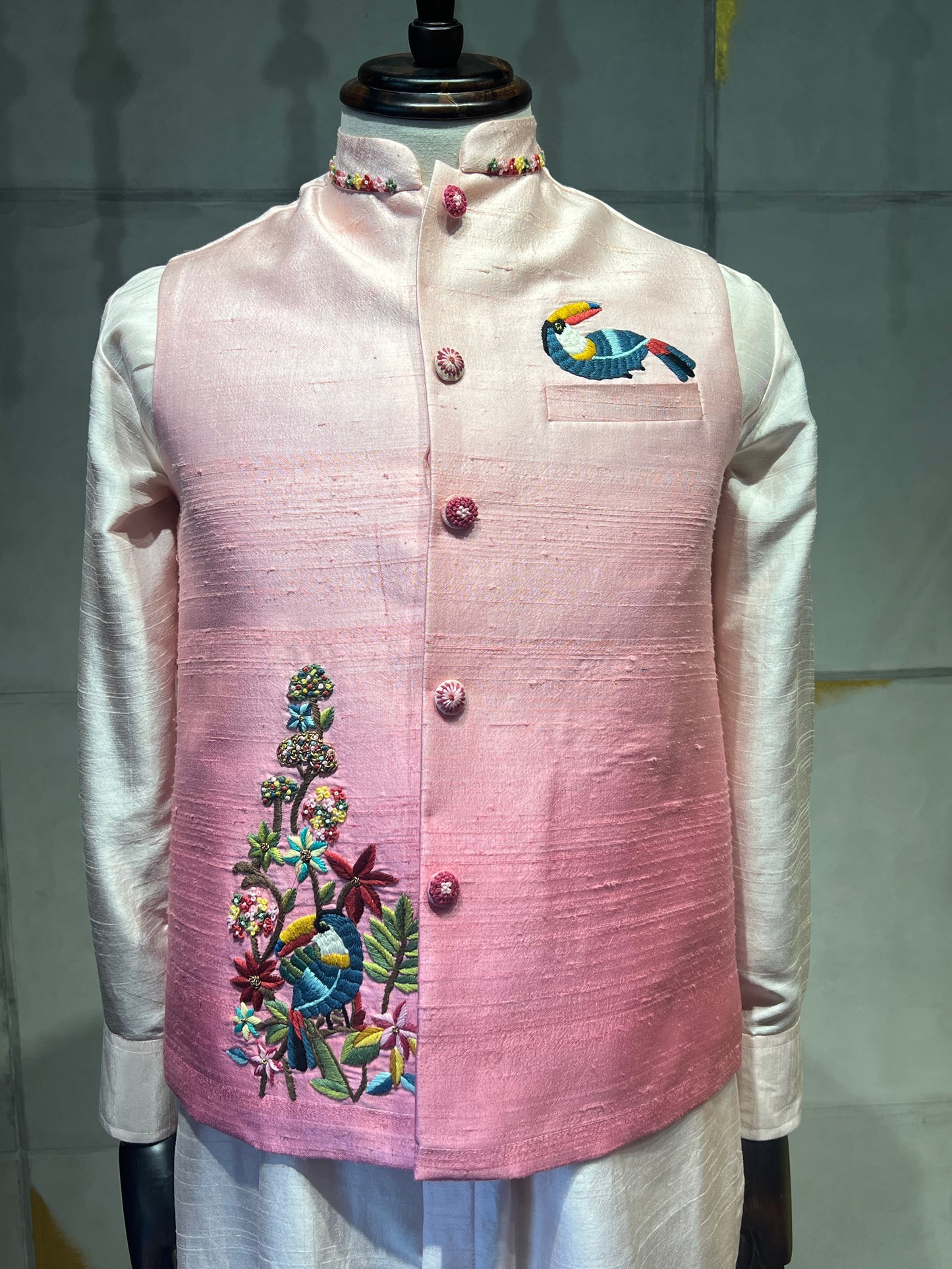 Pink Parsi Heritage Jacket