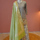 Chaandni Grey Banarasi Sharara set