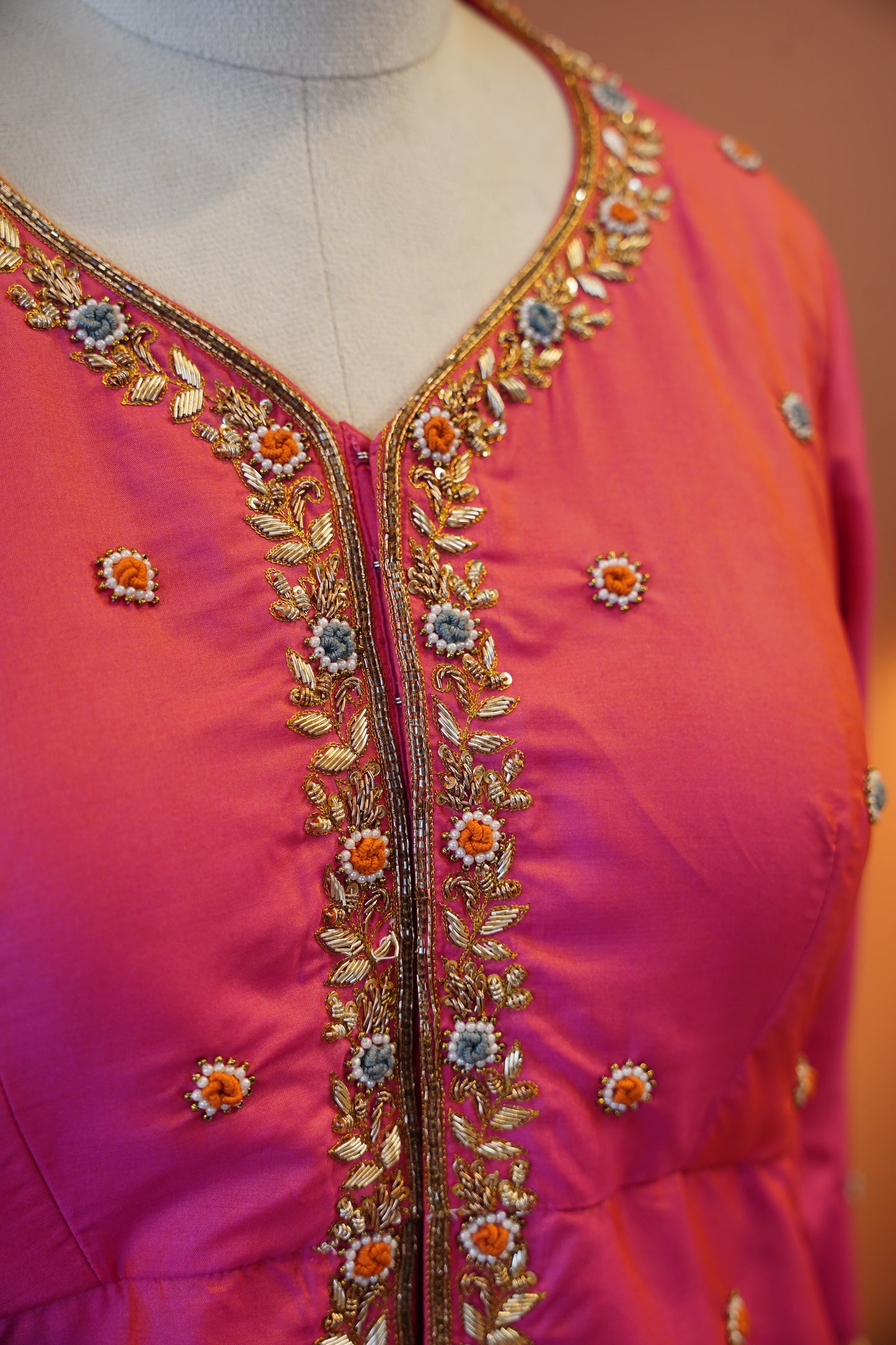Gulnaar Silk Banarasi Sharara Set