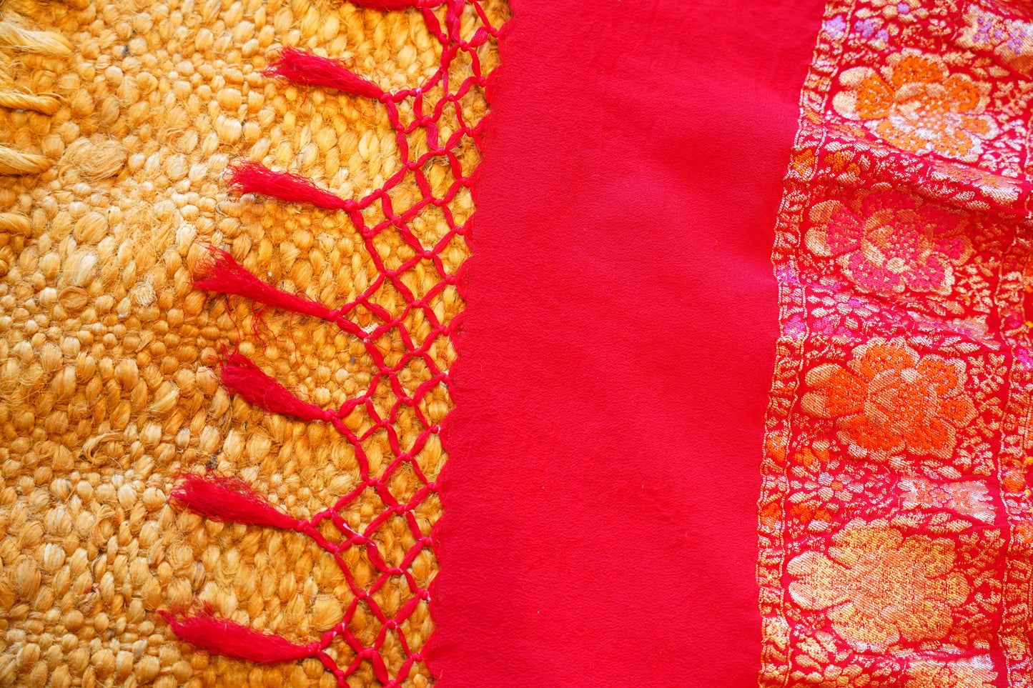 Crimson Heritage Bandhej Dupatta