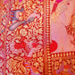 Red bandhej gharchola duppata
