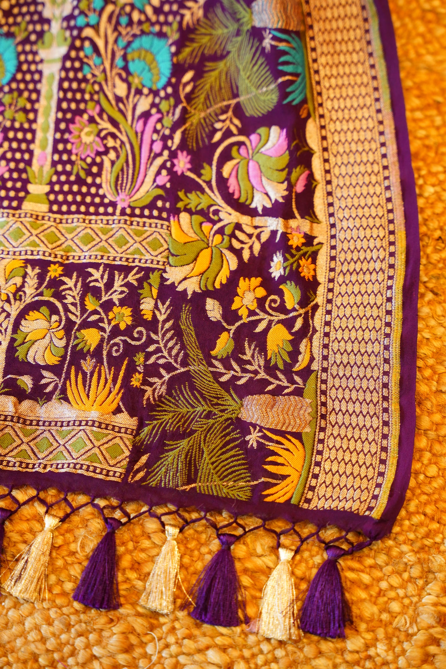 Violet Garden Bandhej Dupatta
