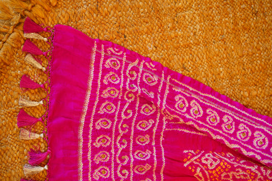 Rani Pink Bandhej Dupatta