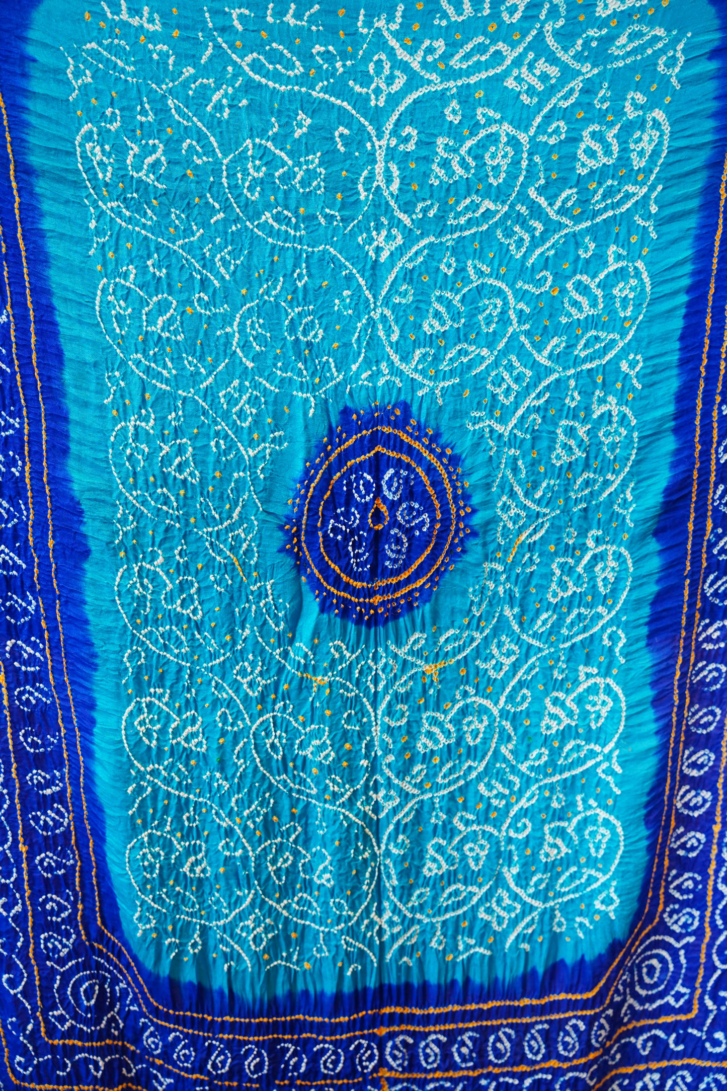 Azure Blue Bandhej Dupatta