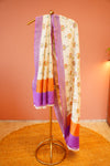 Lavender Bloom Munga Silk Dupatta