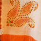Ivory Paisley Munga Silk Dupatta