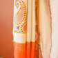 Ivory Paisley Munga Silk Dupatta