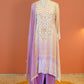 Lavender Bandhej Abha Set