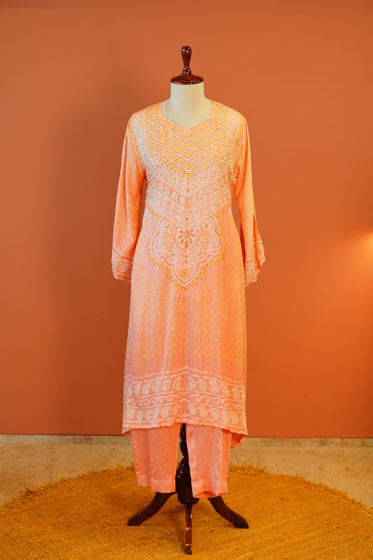 Peach Aura Abha Set