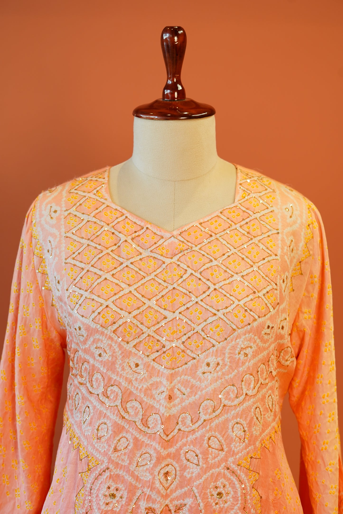Peach Aura Abha Set