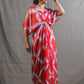 Ruby Organza Shibori Kaftan