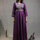 Royal Plum Semi Tussar Gown