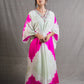 Ivory Bloom Shibori Kaftan