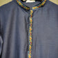 Slate Blue Munga Silk Kurta