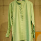 Mint Green Pure Silk Kurta